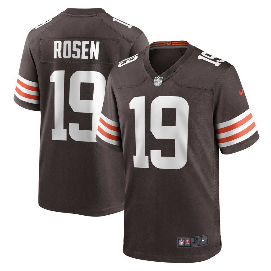 Men Cleveland Browns 19 Josh Rosen Nike Brown Game Player NFL Jersey